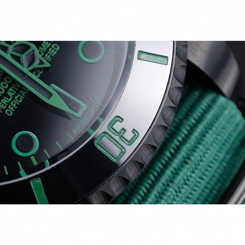 rol€x Stealth Submariner Green Nylon Strap 622009