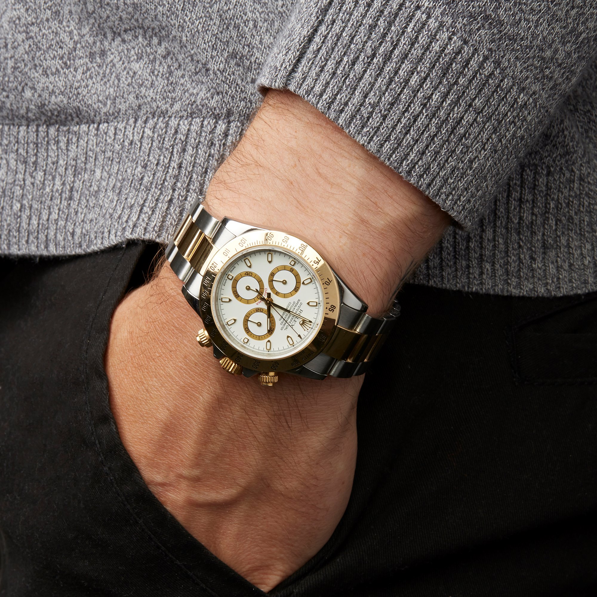 rol€x Daytona Steel & Gold White Dial 116503