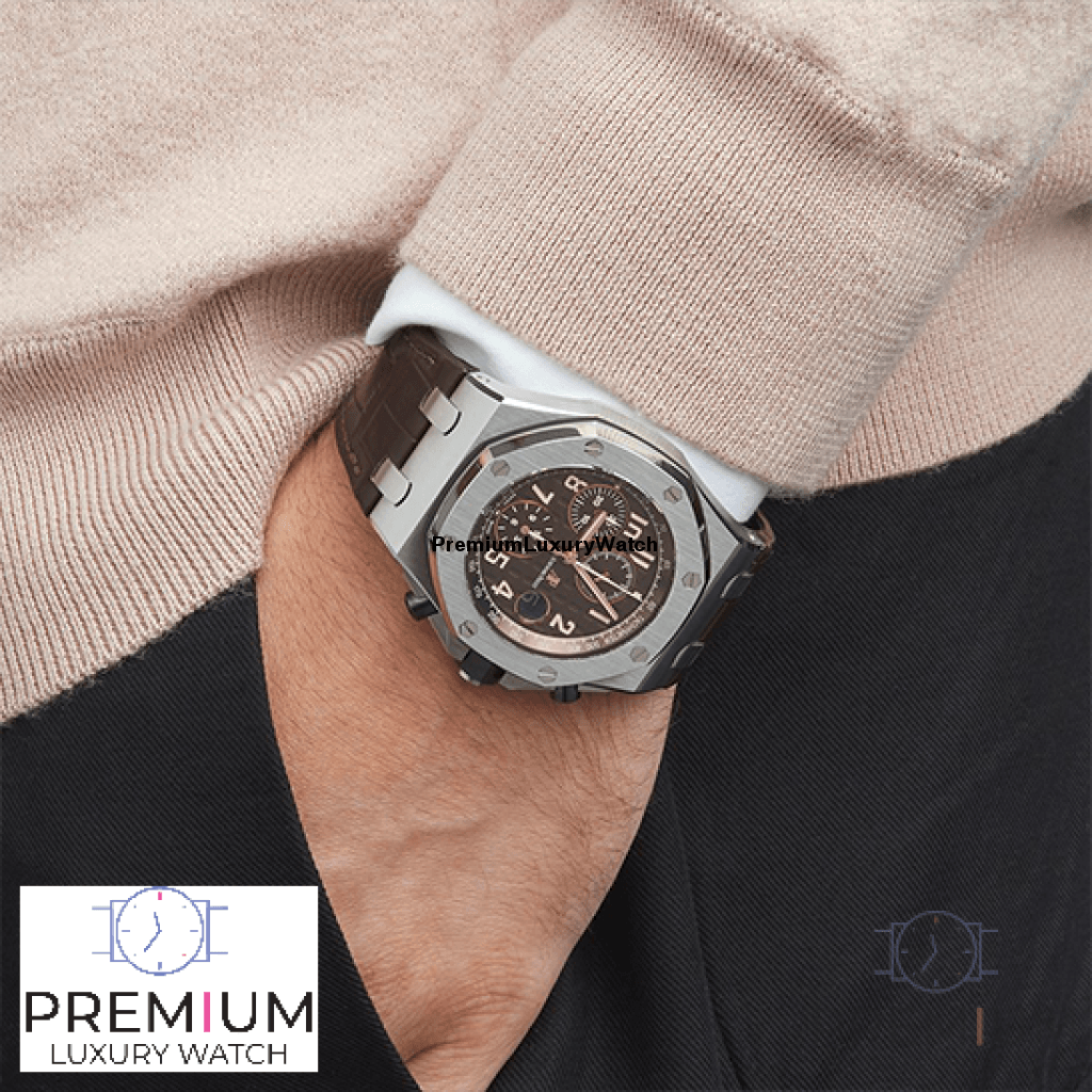 AUDEM@RS P!GUET Royal Oak Offshore Selfwinding Chronograph 42MM Brown Dial Watch