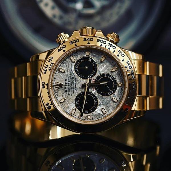rol€x Cosmograph Daytona Yellow Gold Meteorite 116508-0015