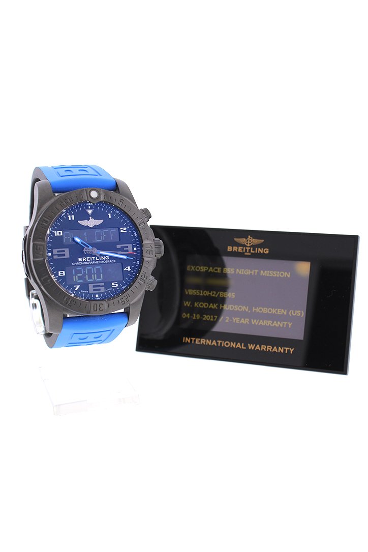 BRE!TLING Exospace B55 Black Titanium Mens Watch Vb5510h2/Be45