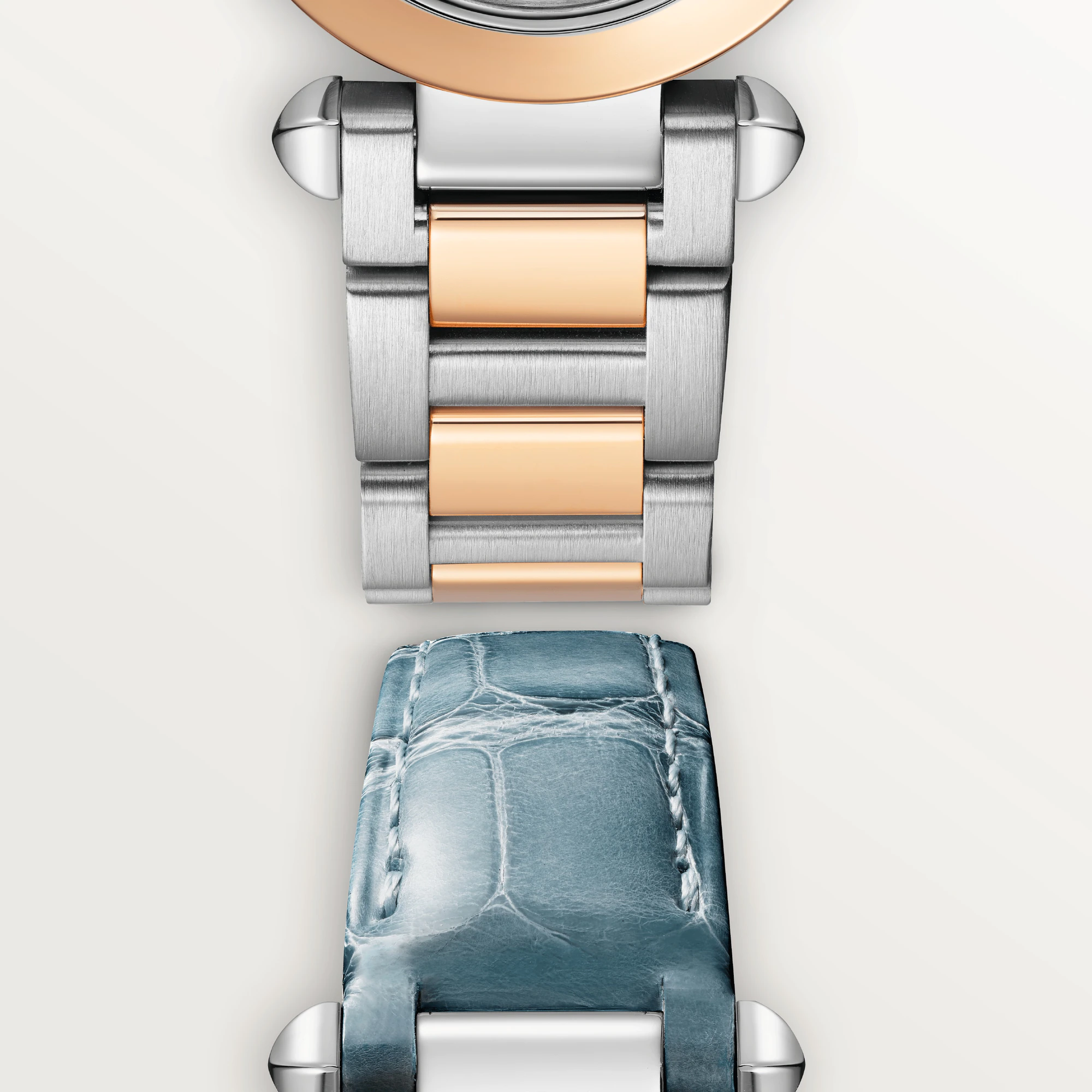 C@RTIER Pasha 30 mm Stainless steel & Rose Gold Lady��s Watch, W2PA0007