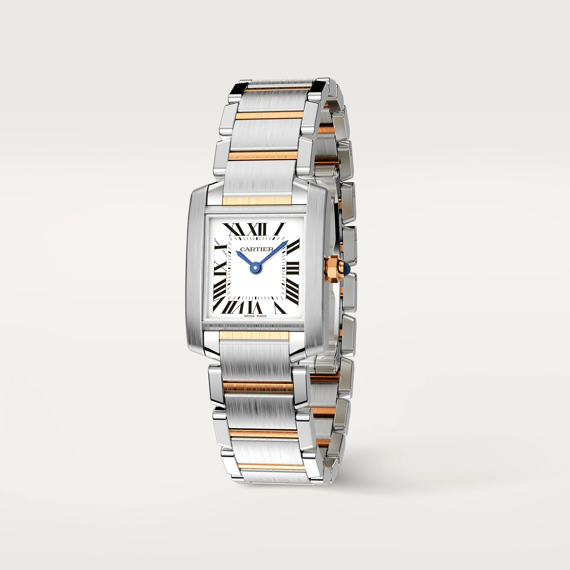 C@RTIER Tank Stainless steel & Yellow Gold Lady��s Watch, W51007Q4