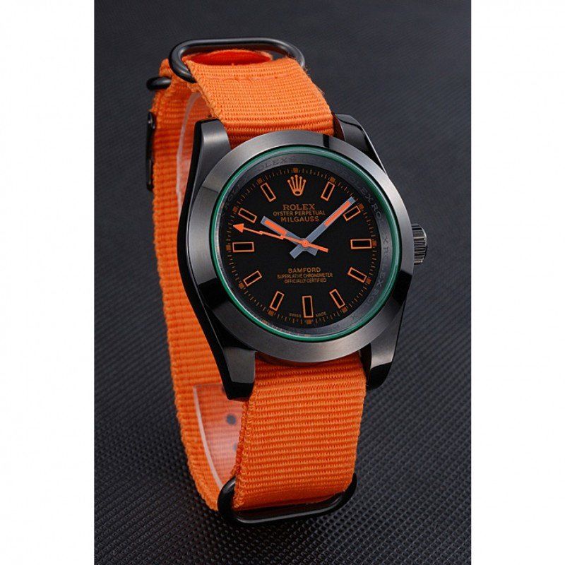 rol€x Milgauss Bamford Orange Nylon Strap 622003