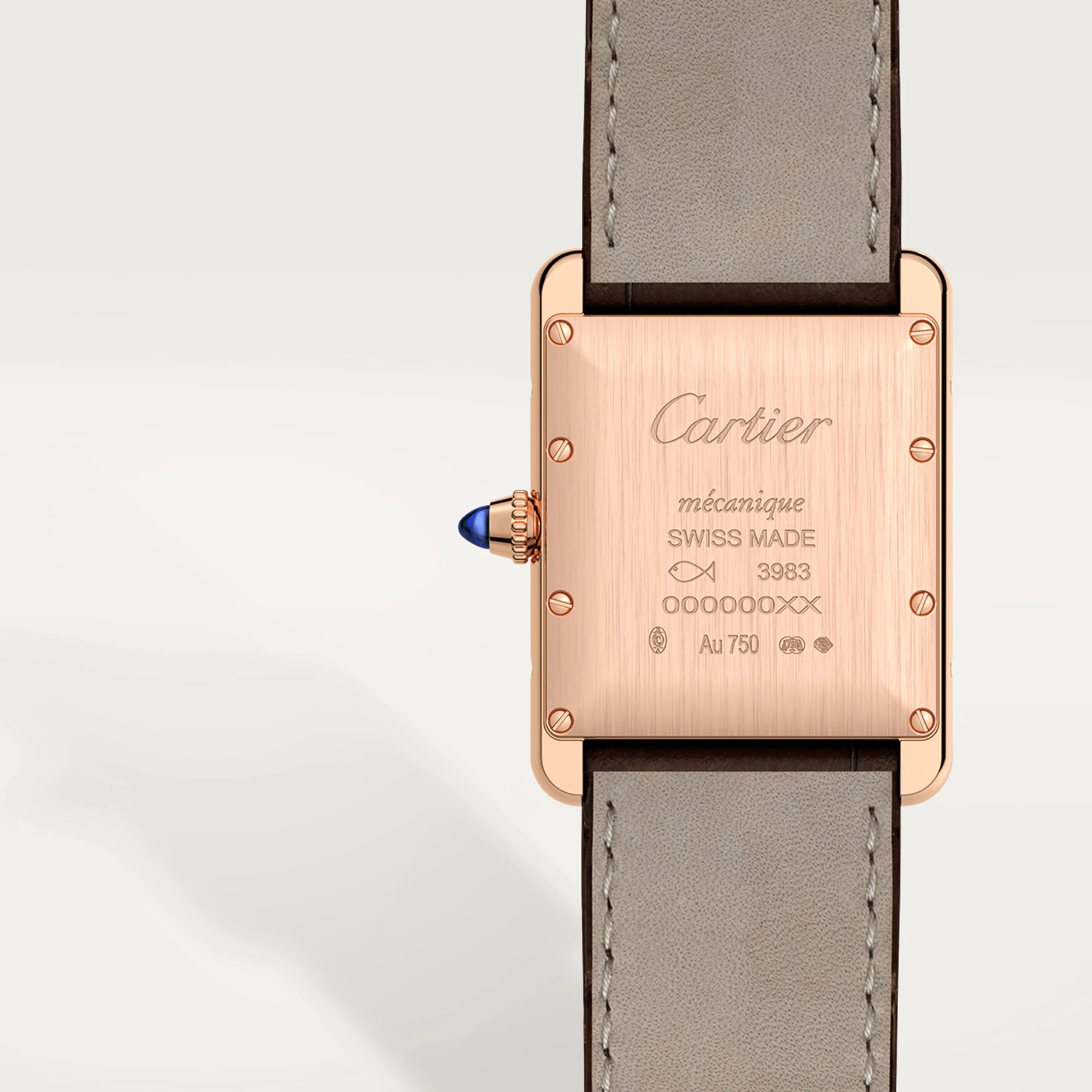 C@RTIER Tank Louis 18K Rose Gold Watch, WGTA0011