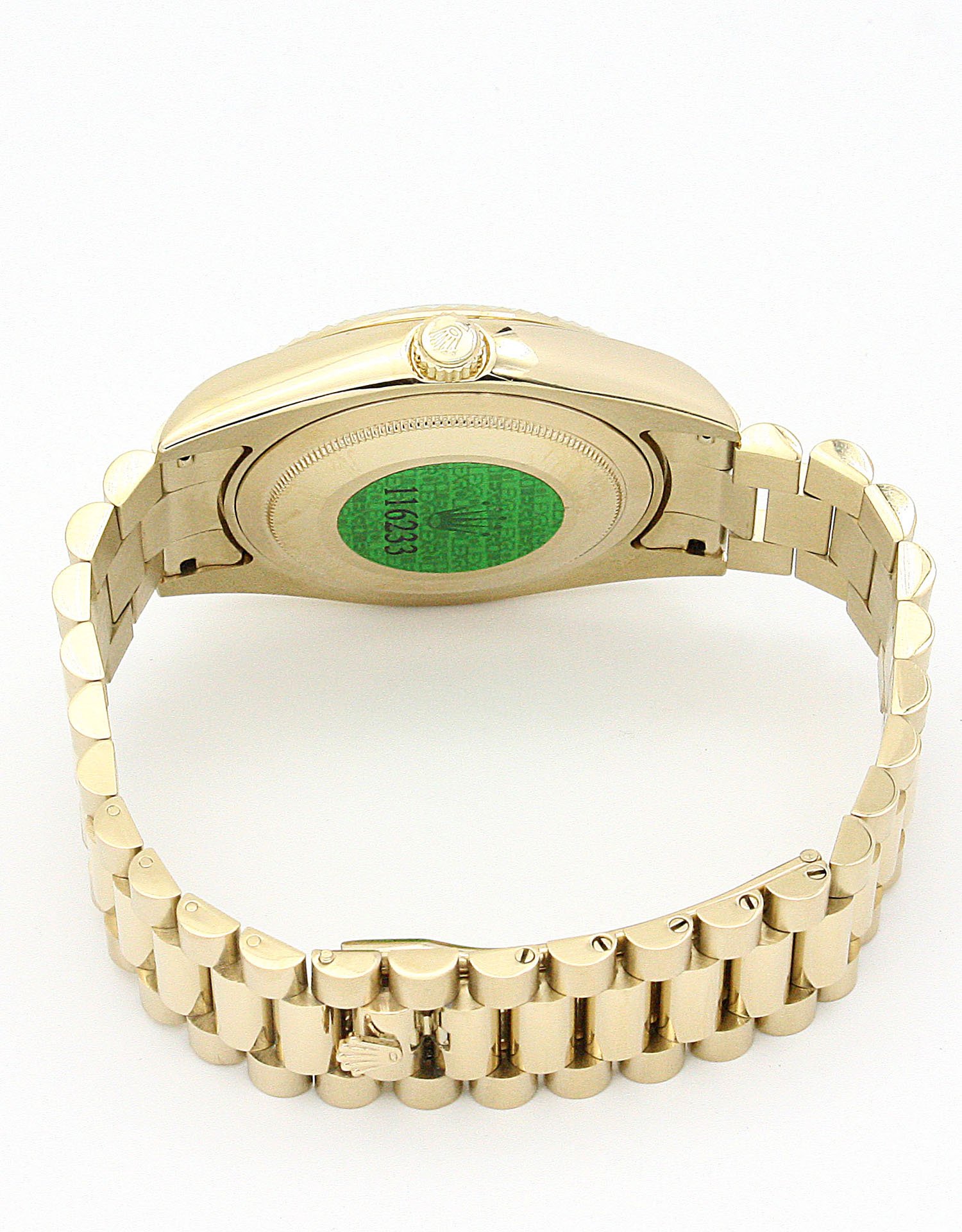 rol€x Day-Date II Gold Dial 218238