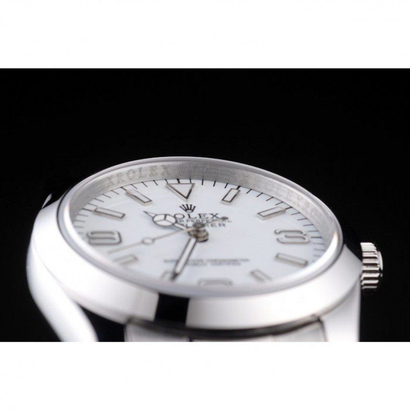 rol€x Explorer Polished Stainless Steel White Dial 98086