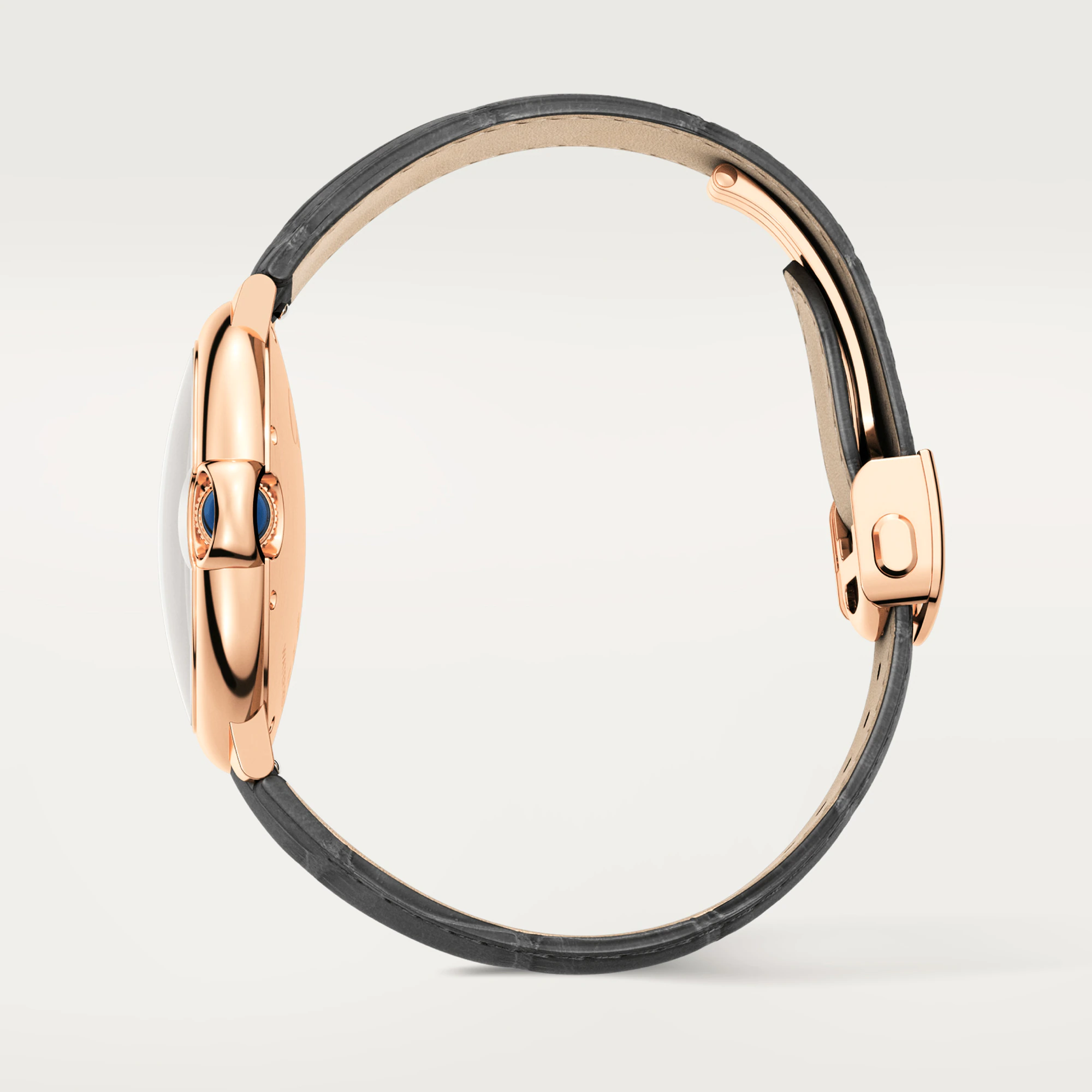 C@RTIER Ballon Bleu 40 mm Rose Gold Men��s Watch, WGBB0050