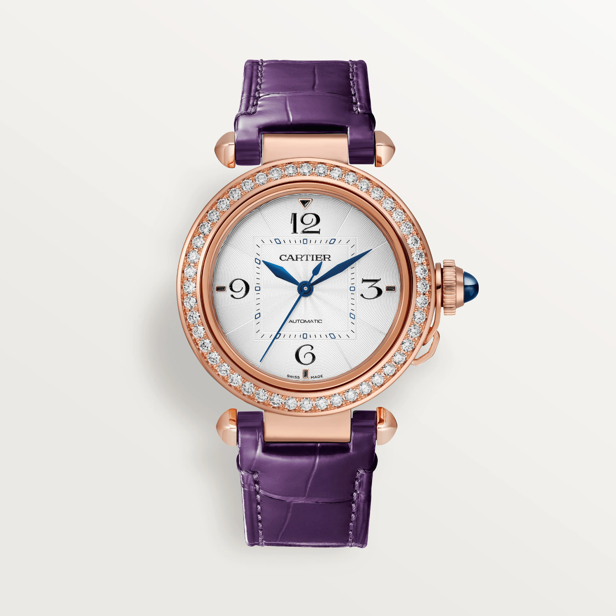 C@RTIER Pasha 35 mm Rose Gold & Diamonds Lady��s Watch, WJPA0012