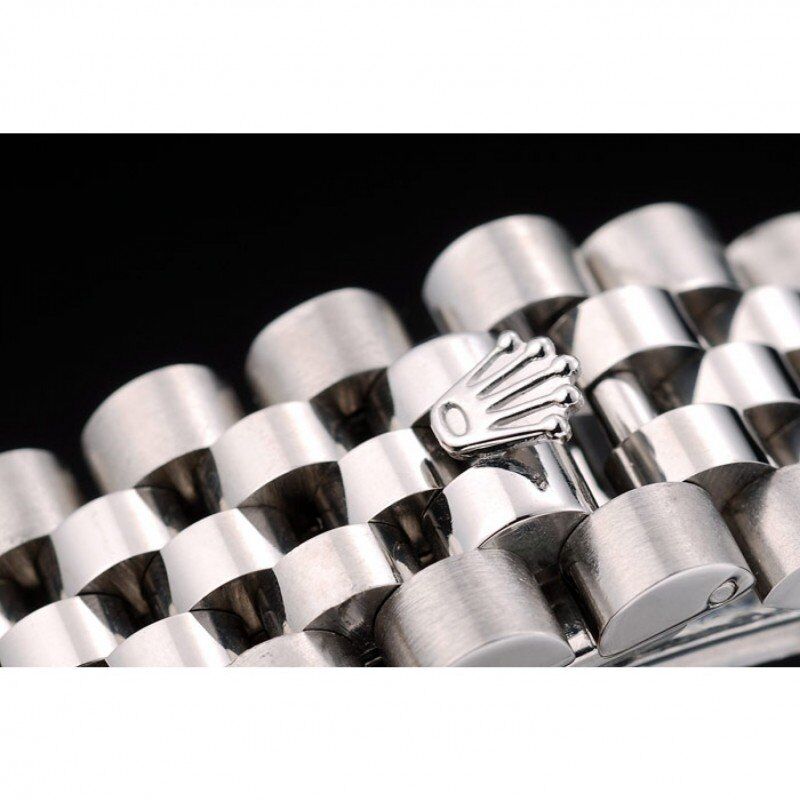 rol€x DateJust Stainless Steel Ribbed Bezel Flower Silver Dial 41983