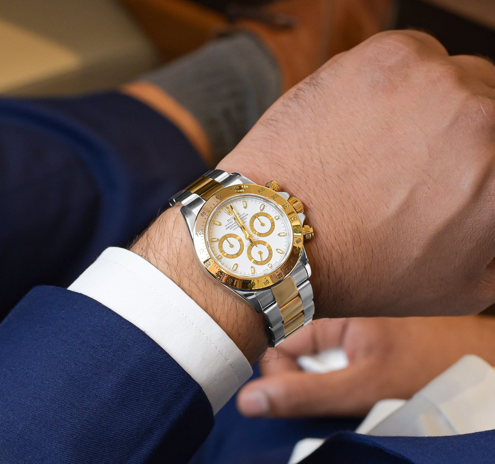 rol€x Daytona Steel & Gold White Dial 116503