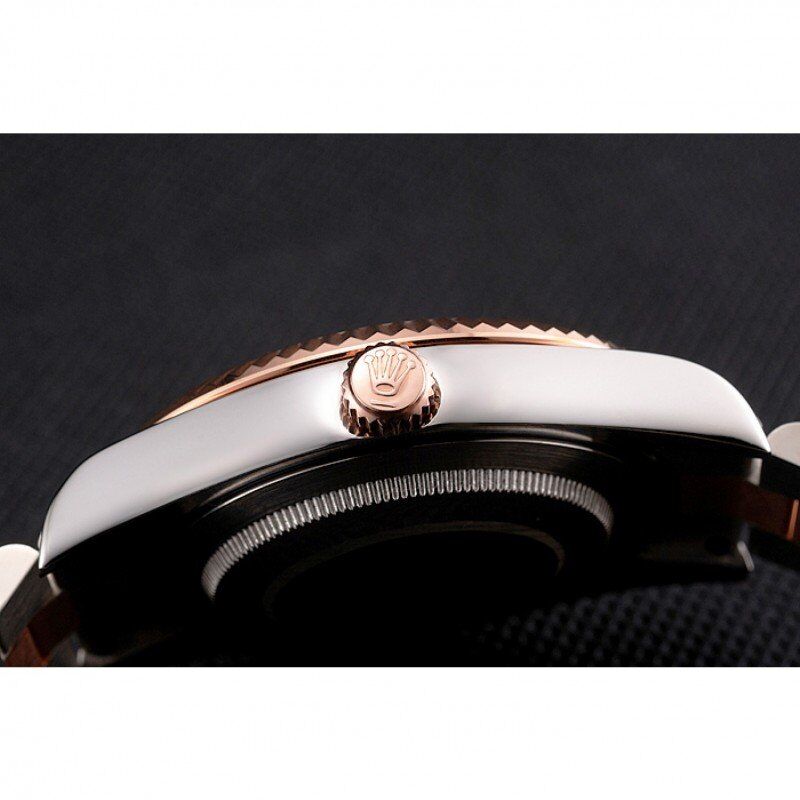 rol€x Datejust Rose Gold Dial And Bezel Stainless Steel Case Two Tone Bracelet