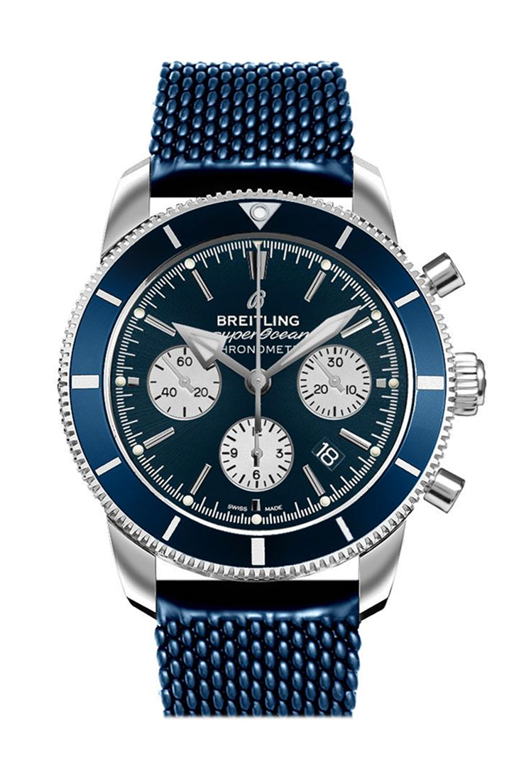 BRE!TLING Superocean Heritage B01 Blue Rubber AB0162161 C1S1