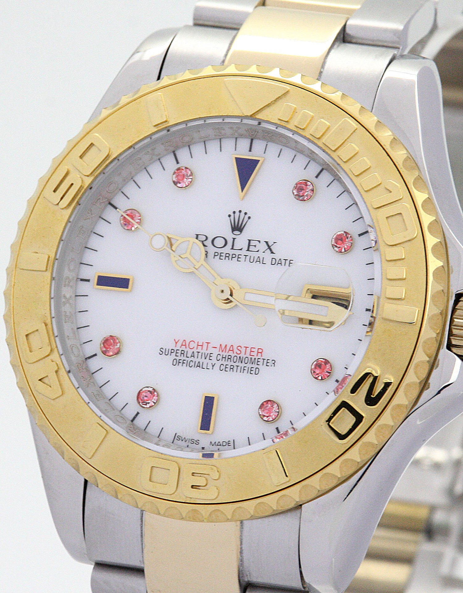 rol€x Yacht-Master Red Diamond and White dial 16623