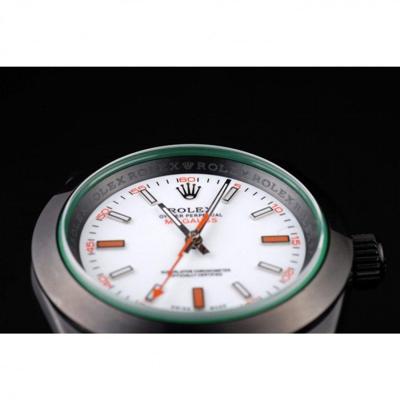 rol€x Milgauss Pro-Hunter Tinted Green Saphire White Dial PR116610