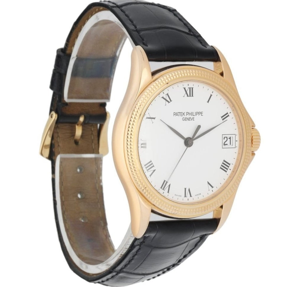 PAT€K PHIL!PPE Calatrava 5117R 18K Rose Gold Men's Watch Box & Papers