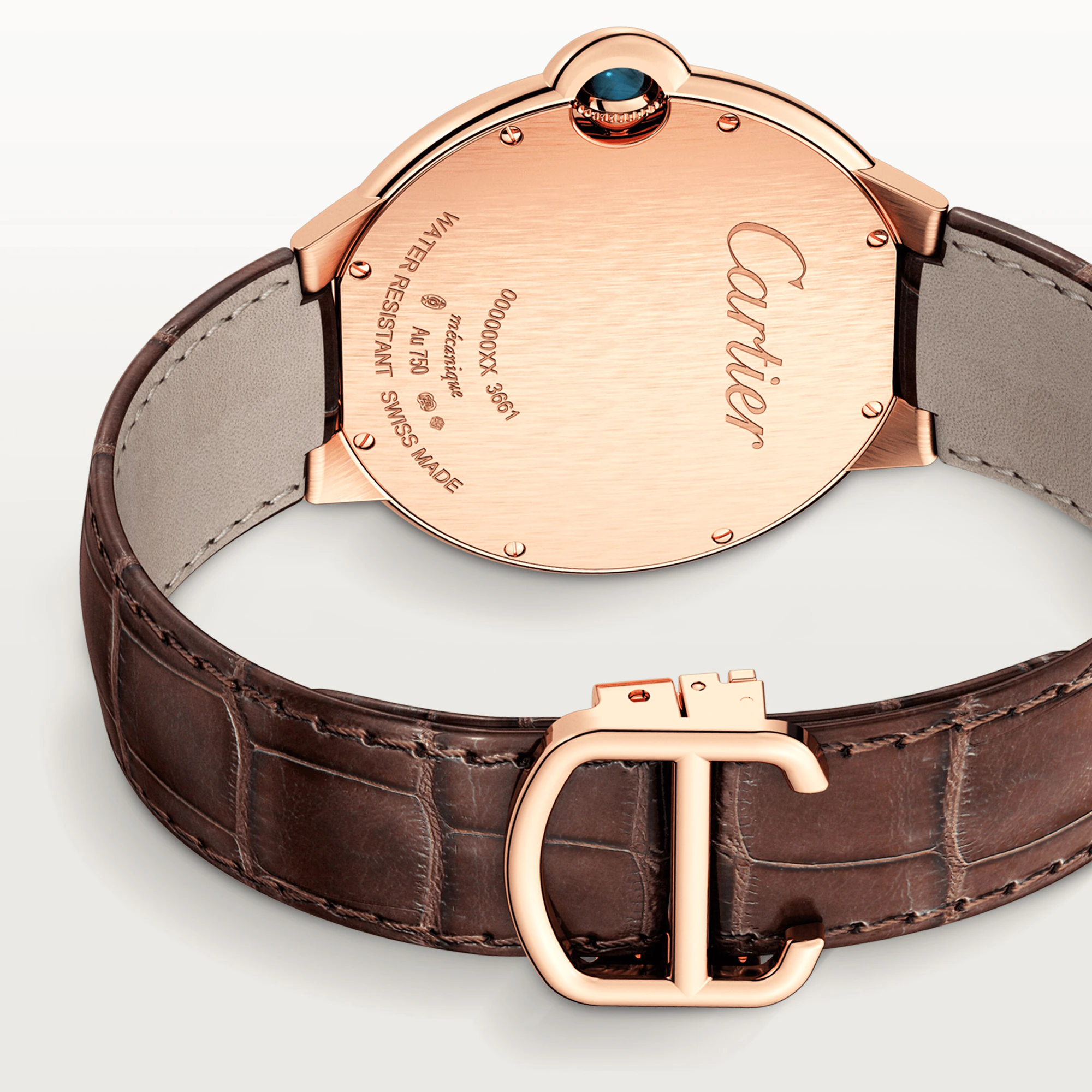 C@RTIER Ballon Bleu 18K Rose Gold & Diamonds Unisex Watch, WE902055