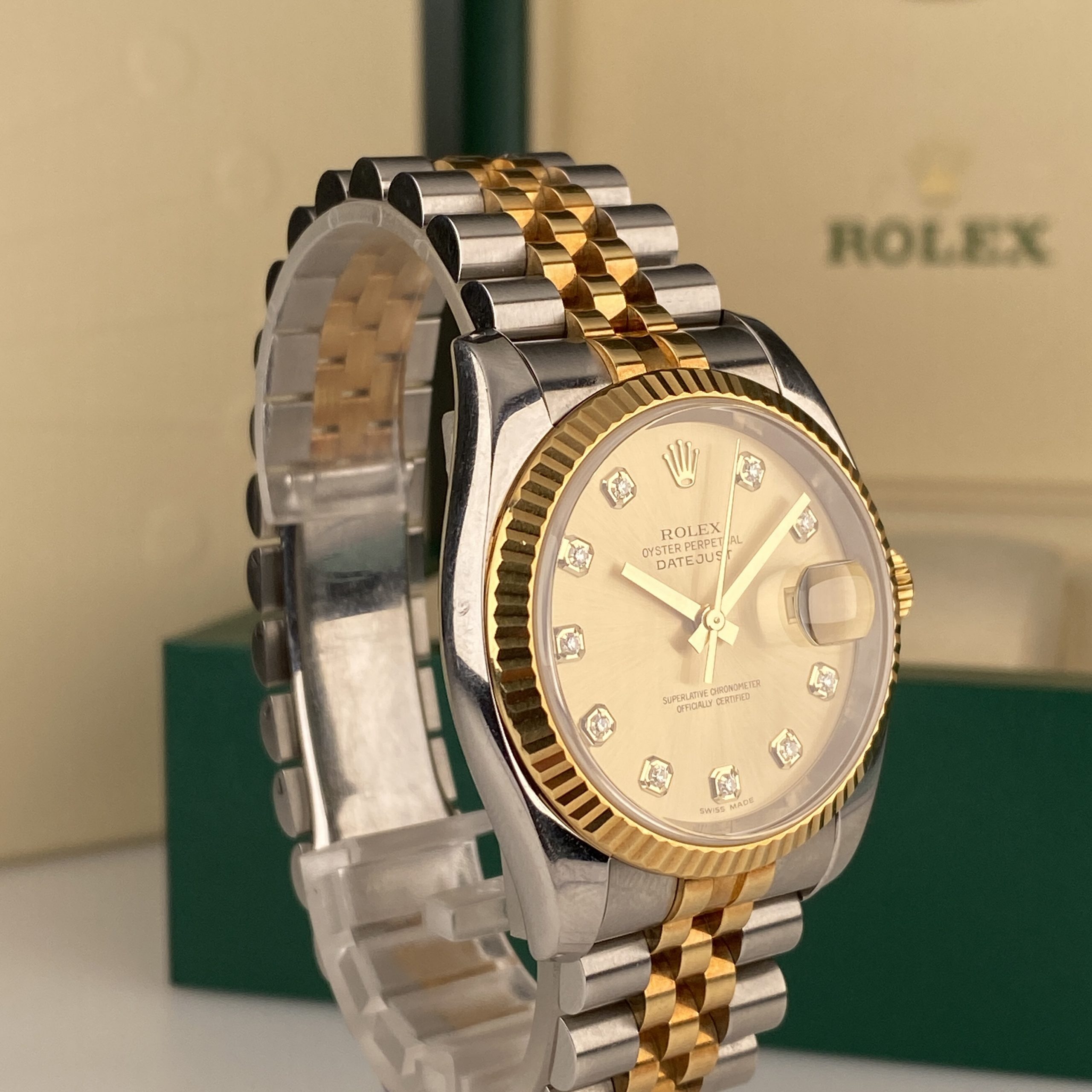 rol€x Datejust 36 Champagne 116233-0150