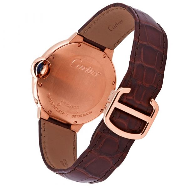 C@RTIER Ballon Bleu Moon Phase 37mm 18K Rose Gold & Diamonds Lady��s Watch, WJBB0027