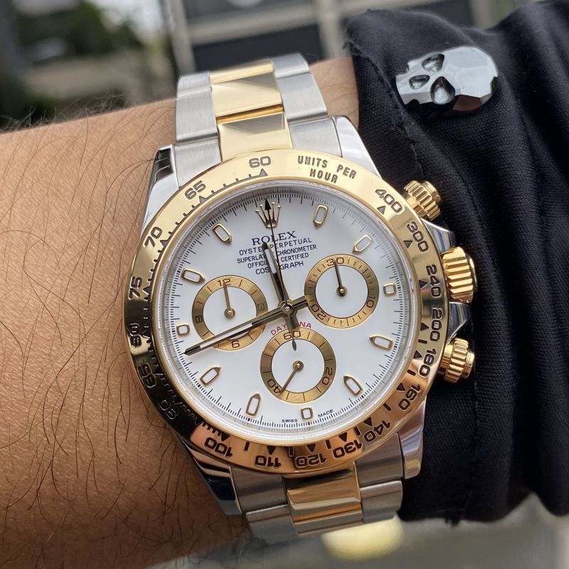 rol€x Daytona Steel & Gold White Dial 116503