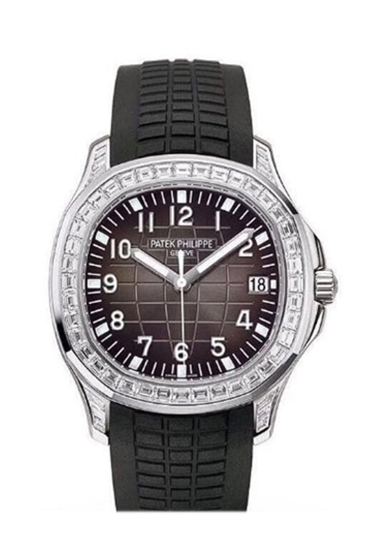 PAT€K PHIL!PPE Aquanaut Diamond Bezel 5167/300G-010