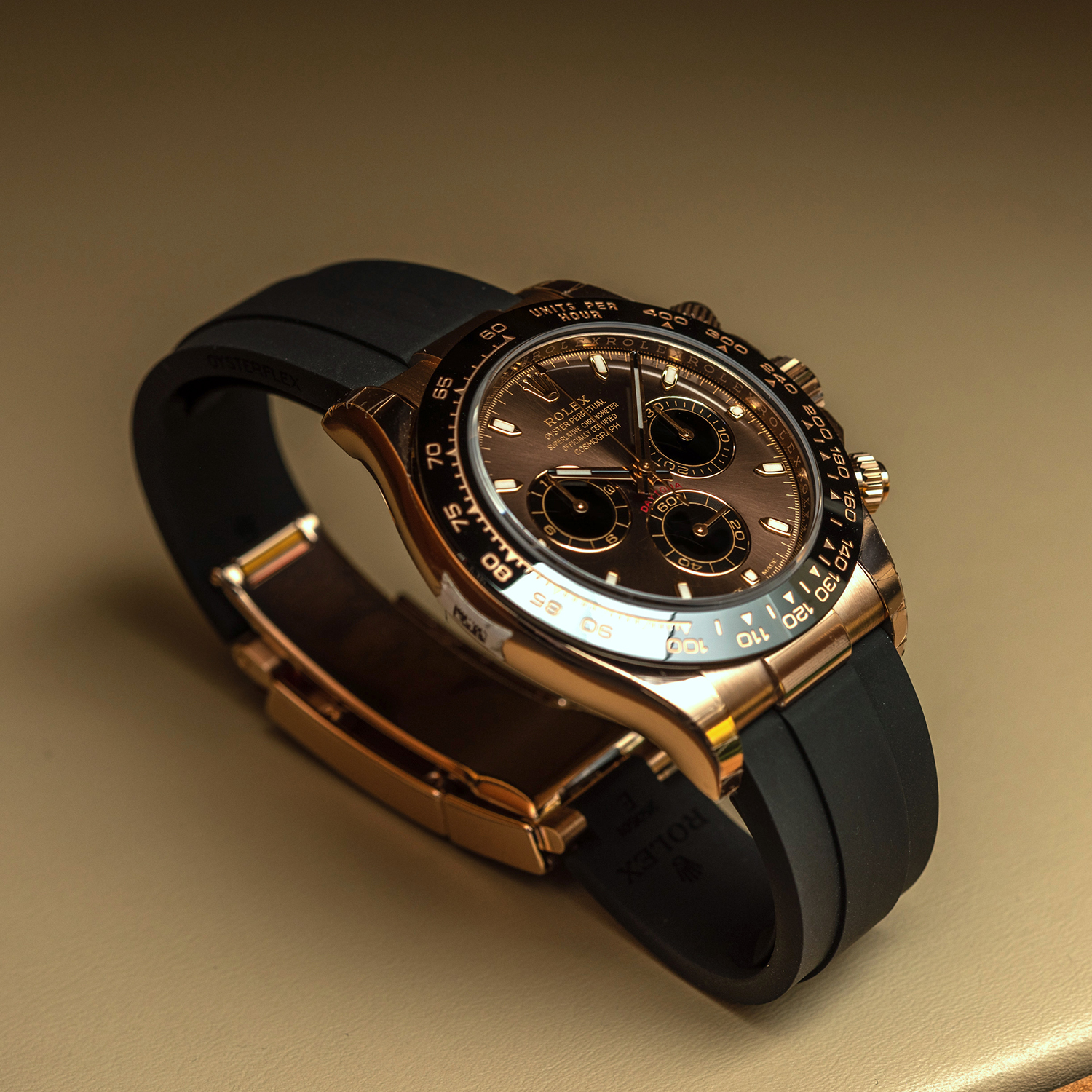 rol€x Cosmograph Daytona Everose Gold Oysterflex M116515LN-0041