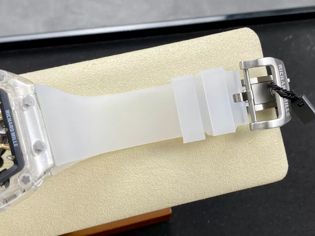 RICH@RD M!LLE RM 47 SAMURAI SAPPHIRE WHITE RUBBER STRAP SWISS REPLICA 42.7MM