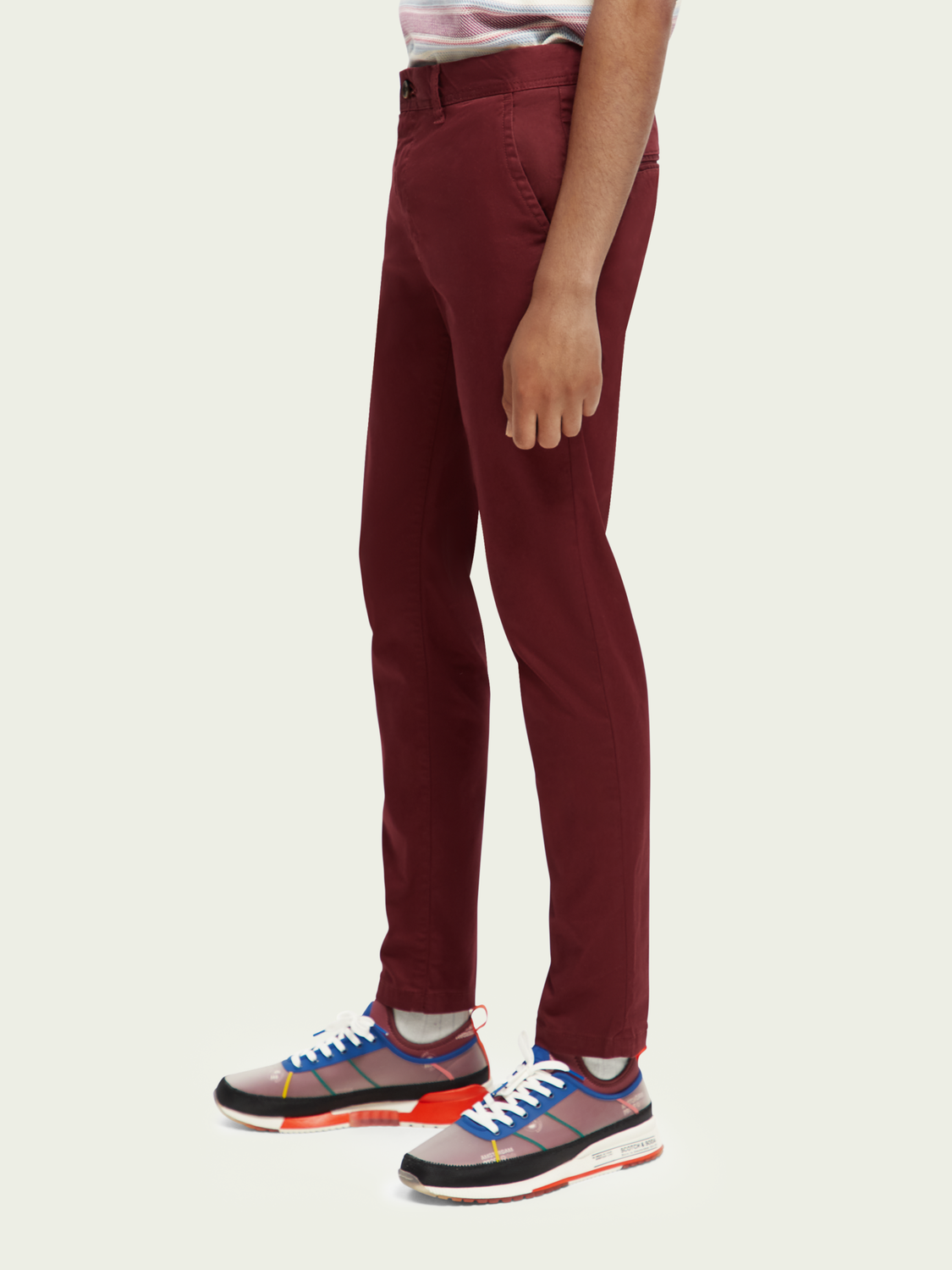 Mott Super-Slim Organic Cotton Twill Chino | Scotch And Soda Outlet