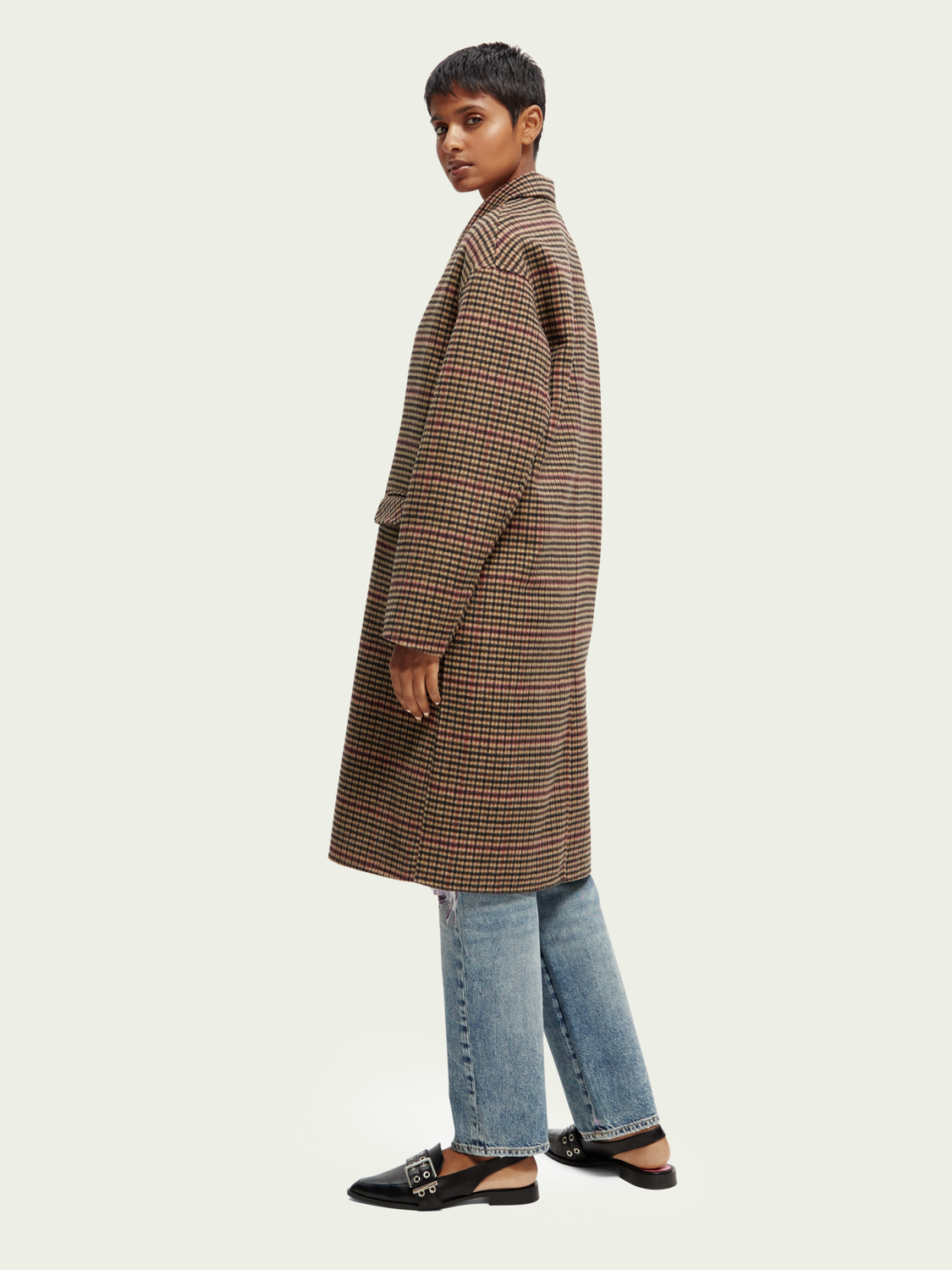 Double-Breasted Wool-Blended Coat | scotch & soda outlet