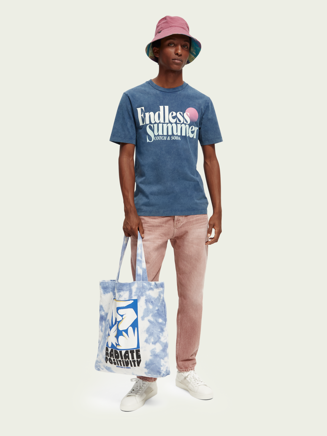 Regular Fit Garment-Dyed Artwork T-Shirt | Scotch And Soda Outlet