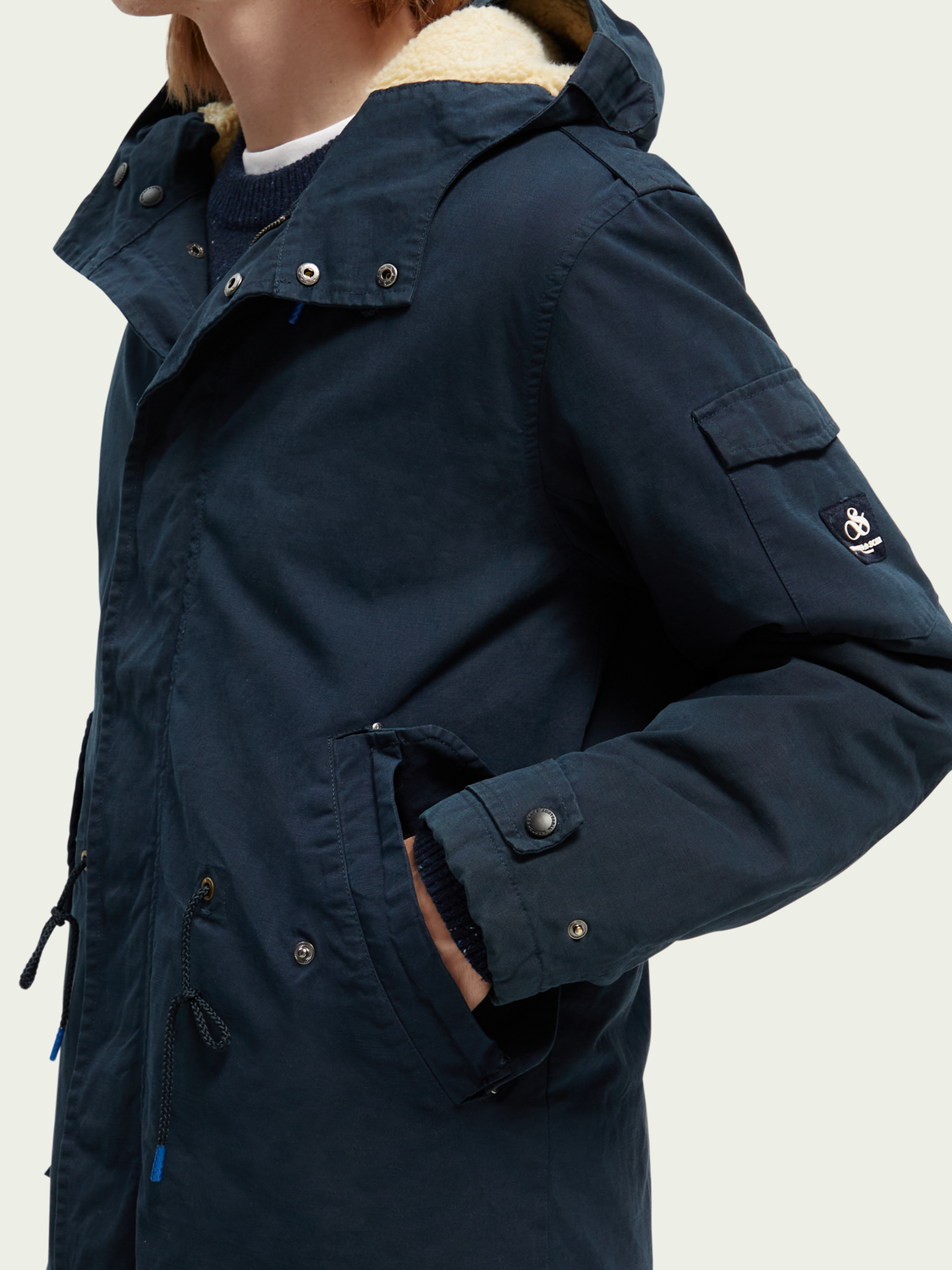 Long Teddy-Lined Parka | Scotch And Soda Outlet