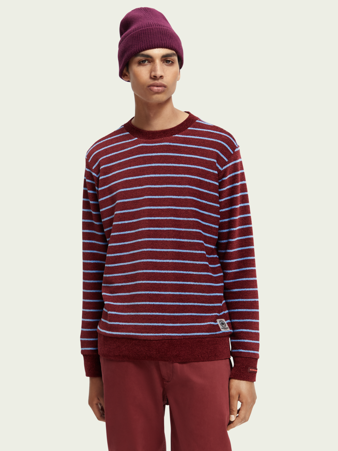 Striped Crewneck Felpa Sweatshirt | Scotch And Soda Outlet