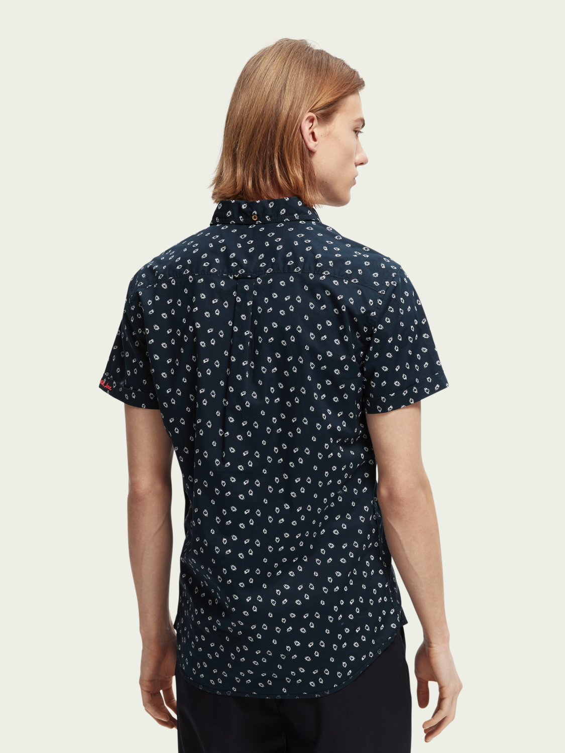Printed Poplin Short Sleeved Shirt | Scotch And Soda Outlet