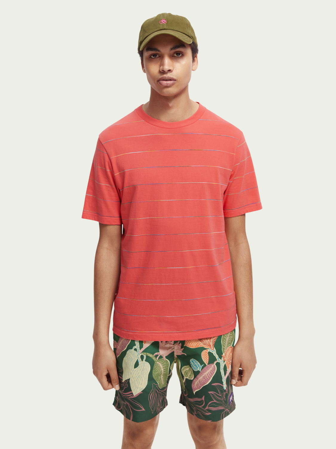 Yarn-Dyed Striped Organic Cotton T-Shirt | Scotch And Soda Outlet