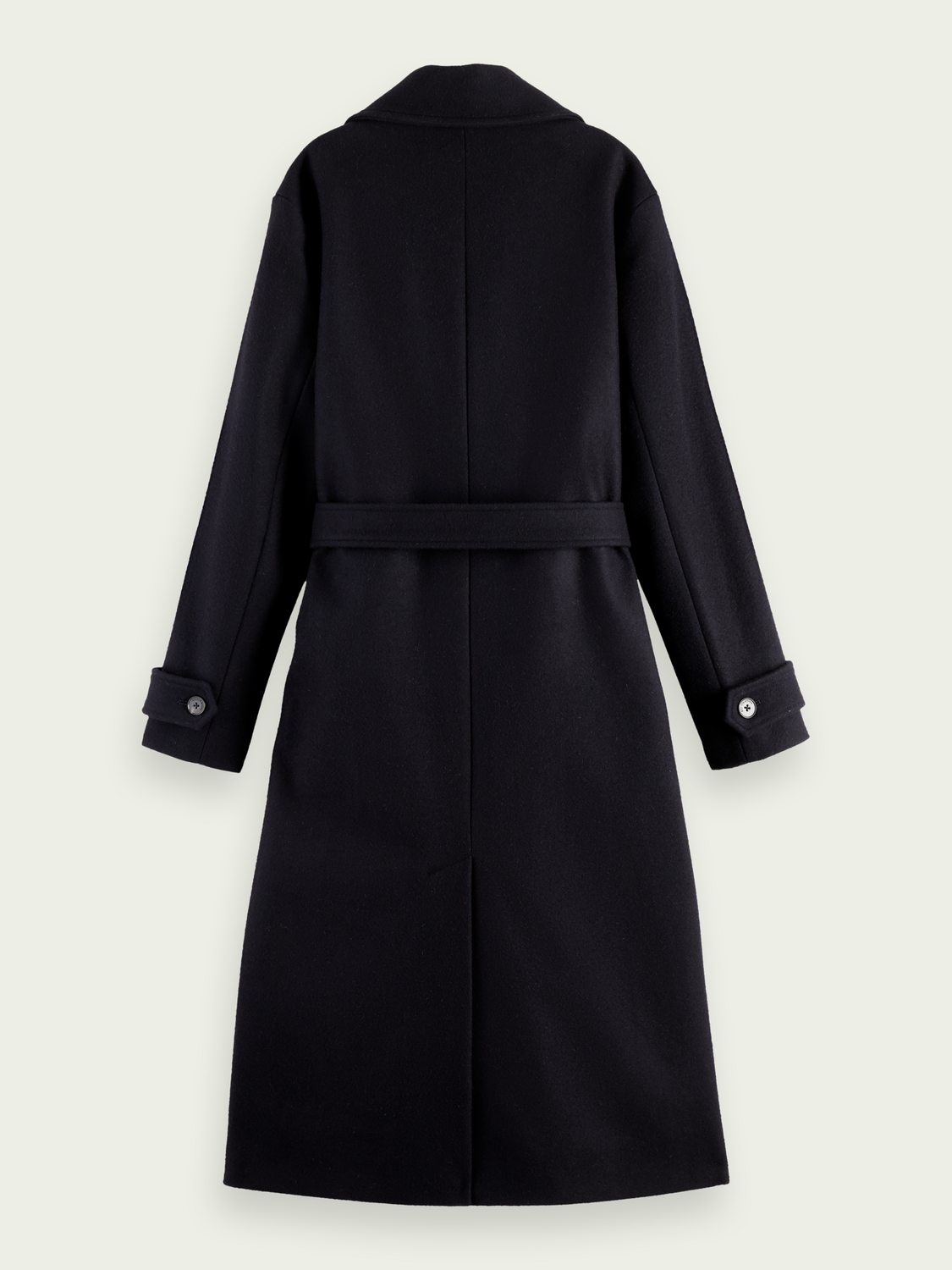 Wool-Blended Double-Breasted Trench Coat | scotch & soda outlet