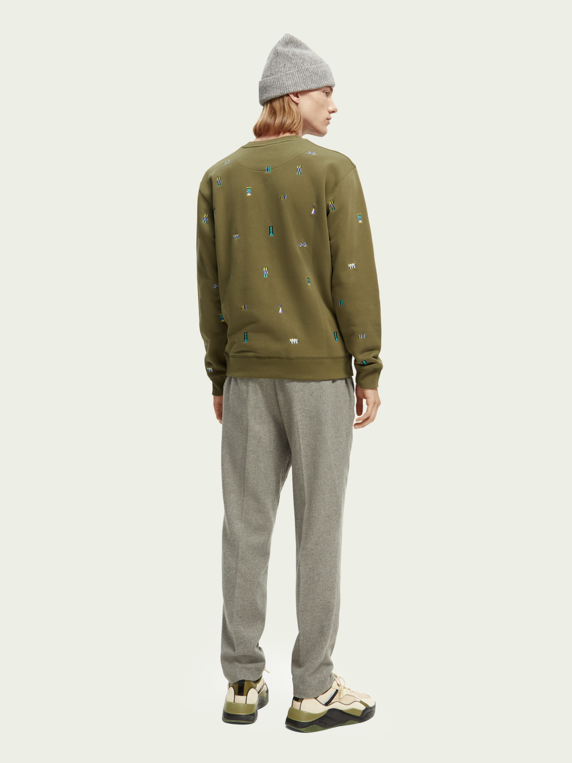 Embroidered Organic Felpa Sweatshirt | Scotch And Soda Outlet