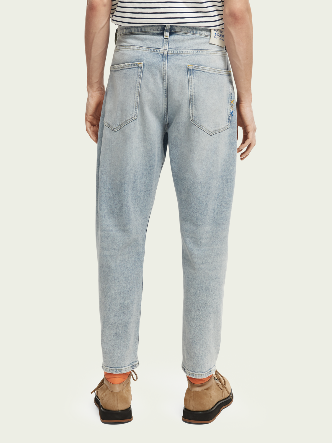 The Dean Loose Tapered-Fit Jeans - Blue Splash | Scotch And Soda Outlet
