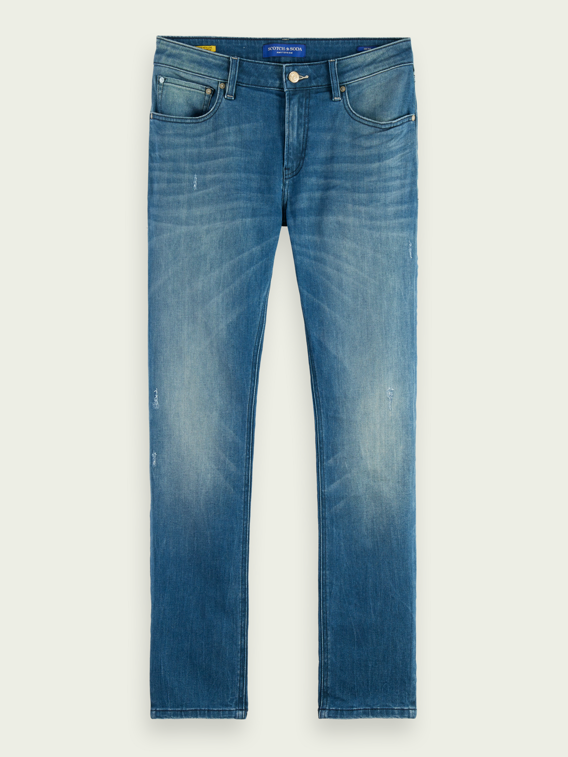 The Skim Super-Slim Fit Jeans - Science Blue | Scotch And Soda Outlet