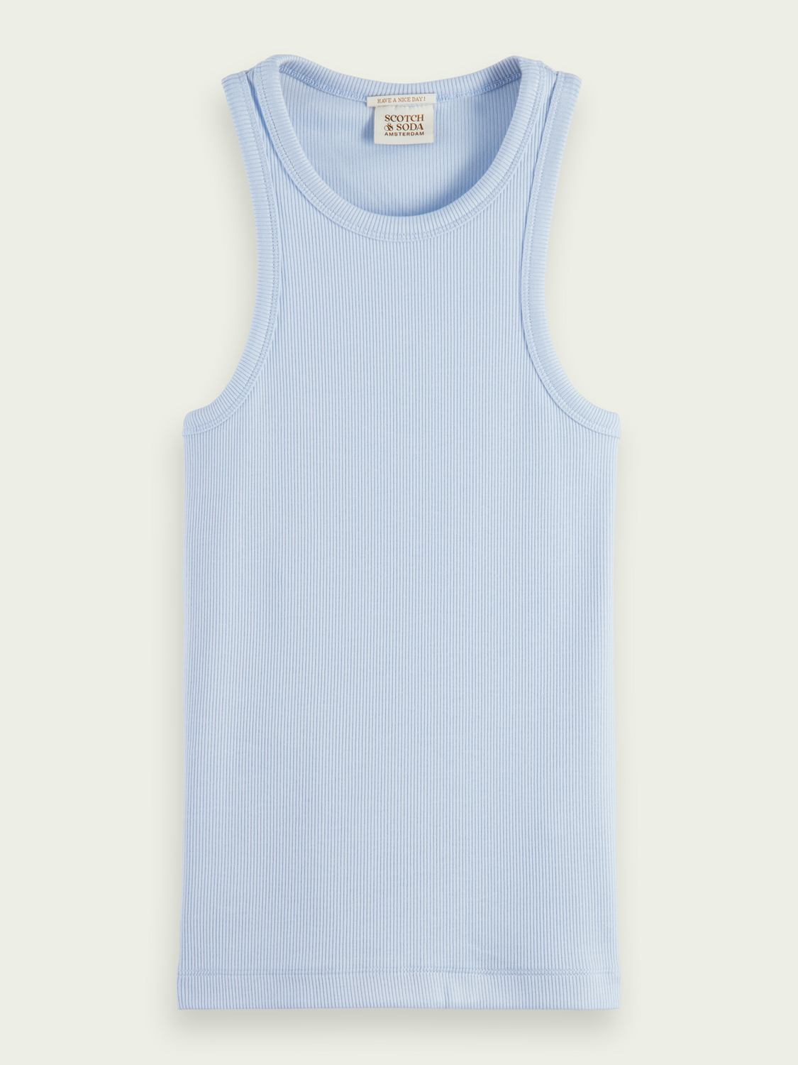 Racer Tank In Rib Jersey | scotch & soda outlet