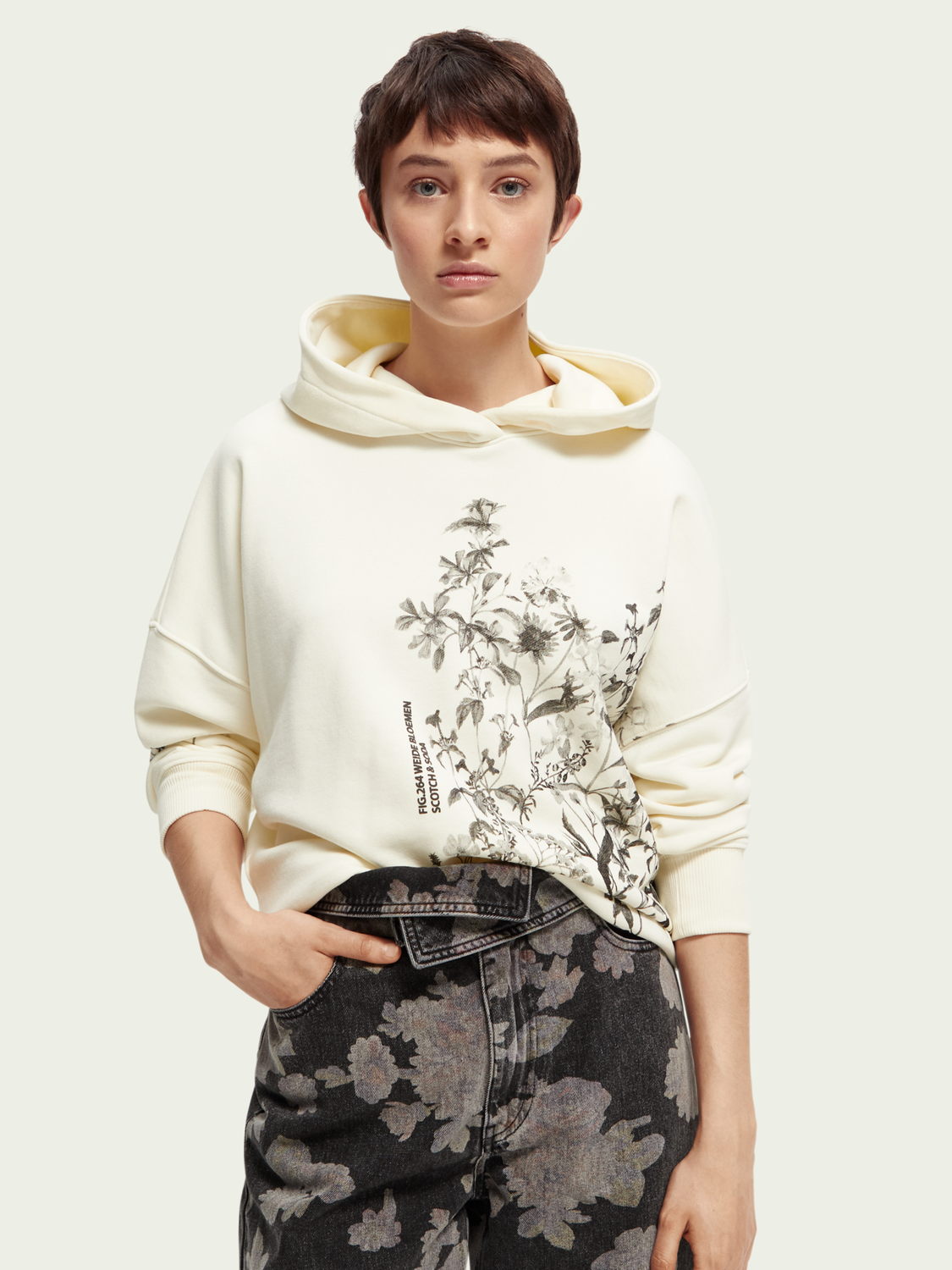 Loose Fit Artwork Hoodie | scotch & soda outlet