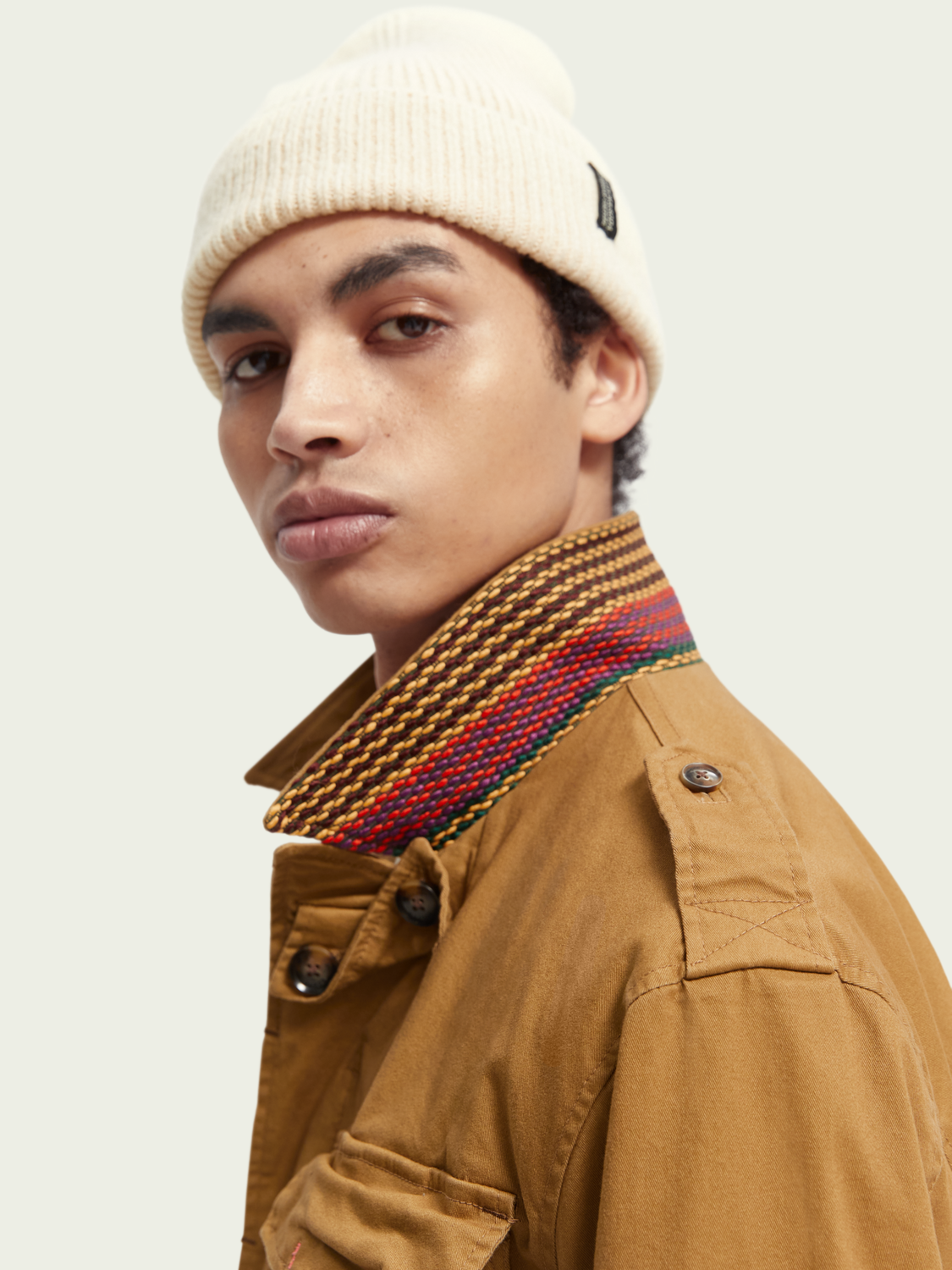 Contrast-Trimmed Army Jacket | Scotch And Soda Outlet