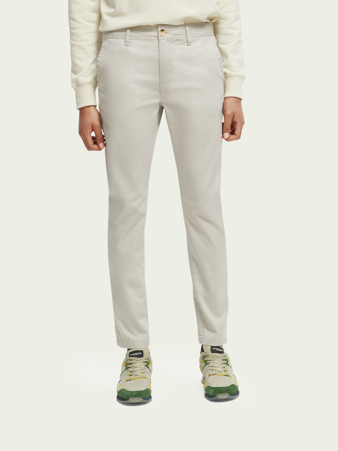 Mott Super Slim-Fit Organic Cotton Chino | Scotch And Soda Outlet