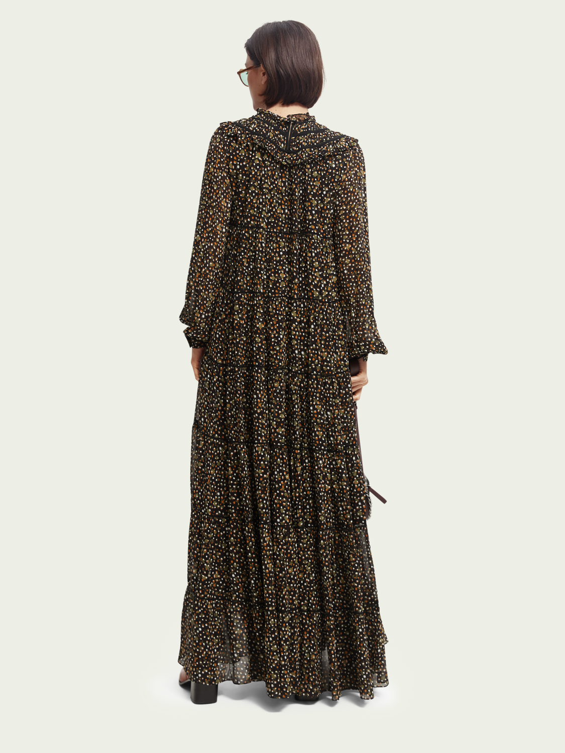 Smocked Tiered Maxi Dress | scotch & soda outlet