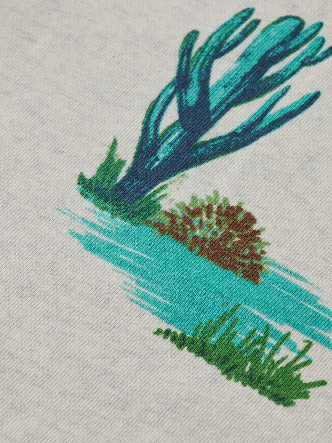 Printed Crewneck Organic Cotton Sweatshirt | Scotch And Soda Outlet