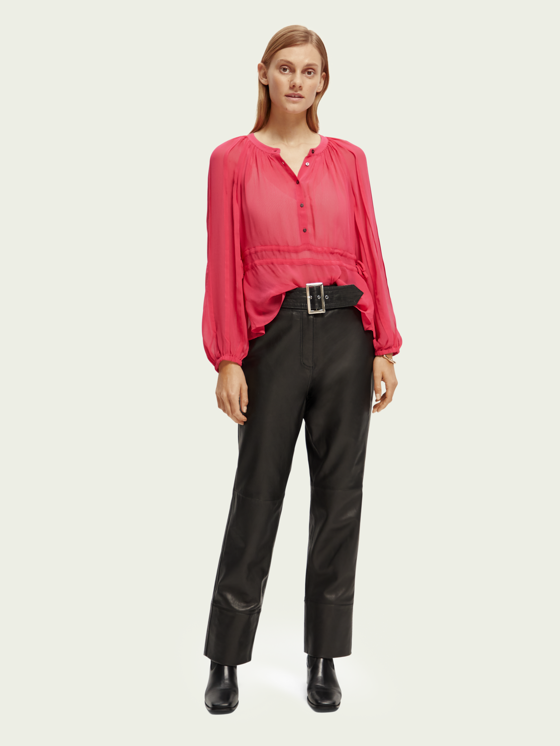 Lightweight Double-Tie Blouse | scotch & soda outlet