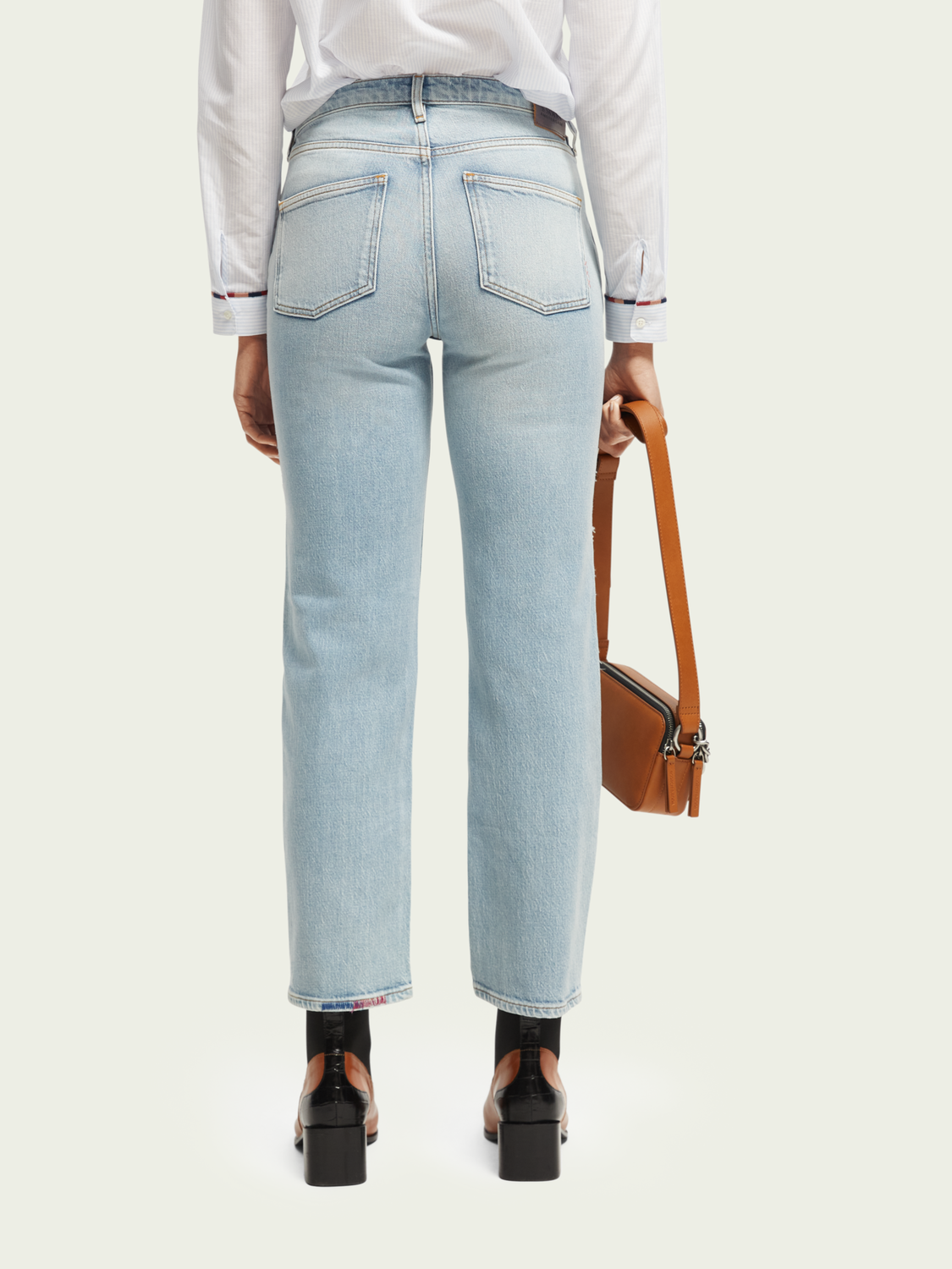 The Sky Patched Straight Leg Jeans | scotch & soda outlet
