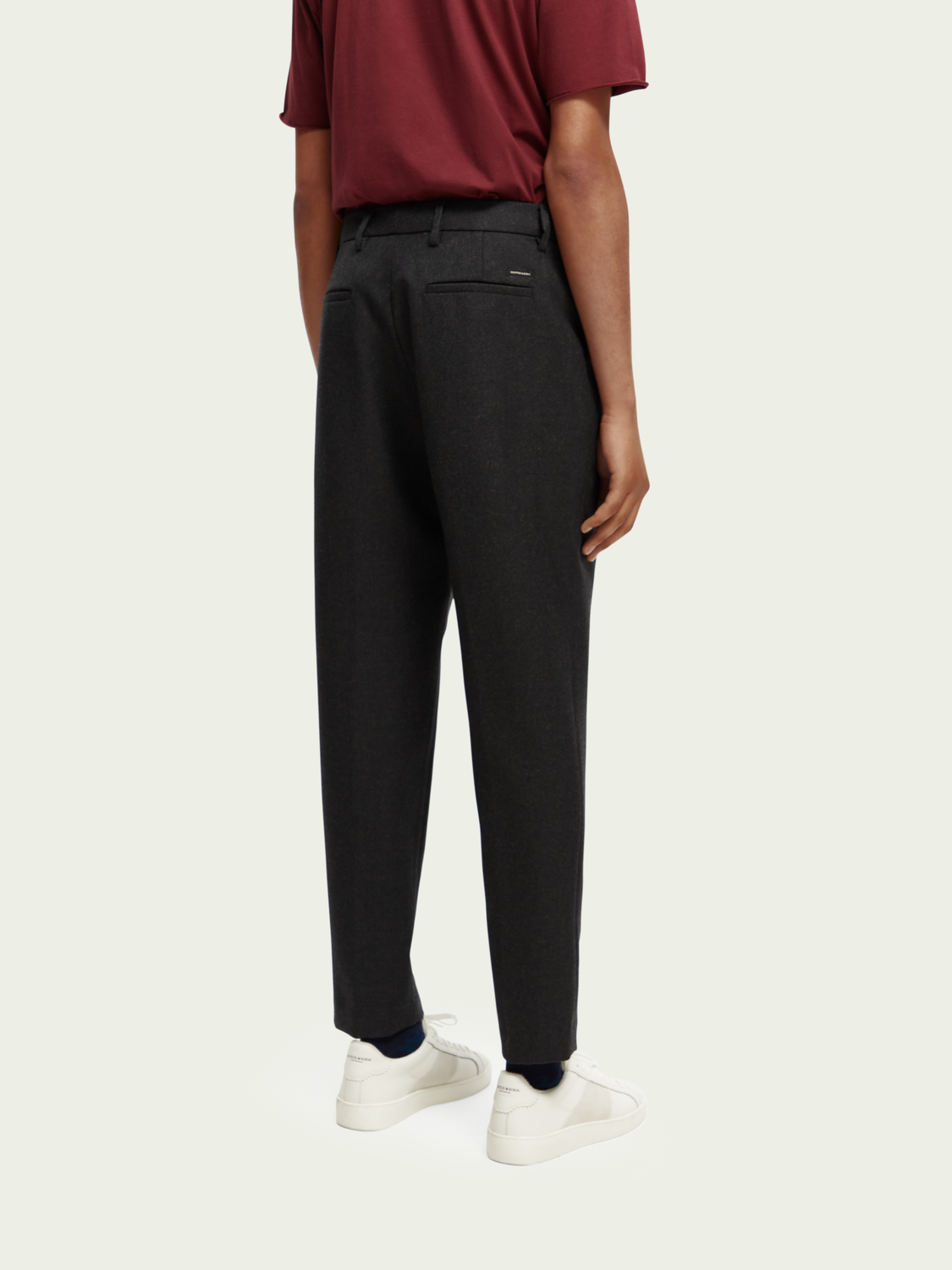 Pleated Wool-Blended Dress Trousers | Scotch And Soda Outlet
