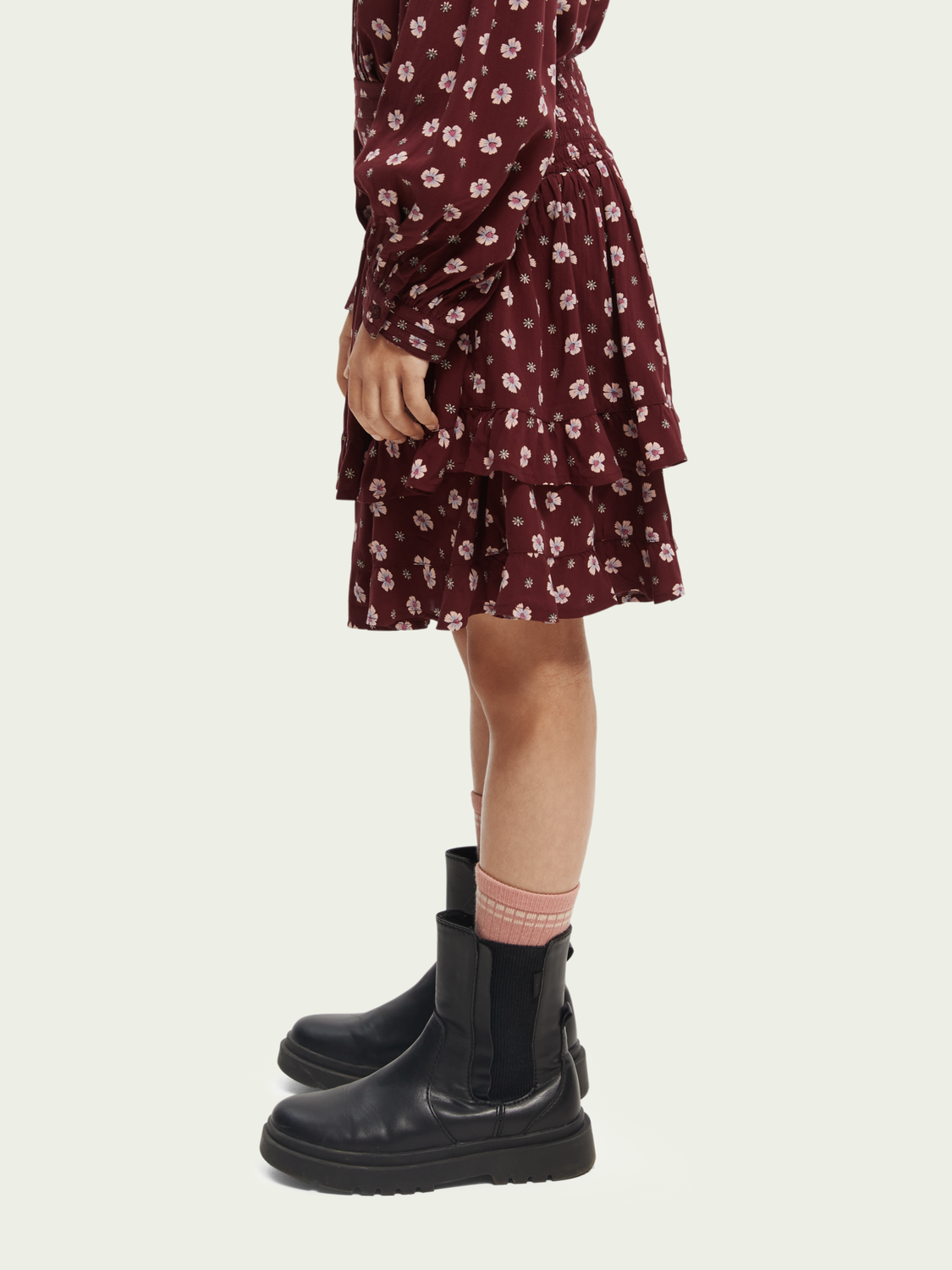 Scotch Soda Outlet | Printed Layered Mini Skirt