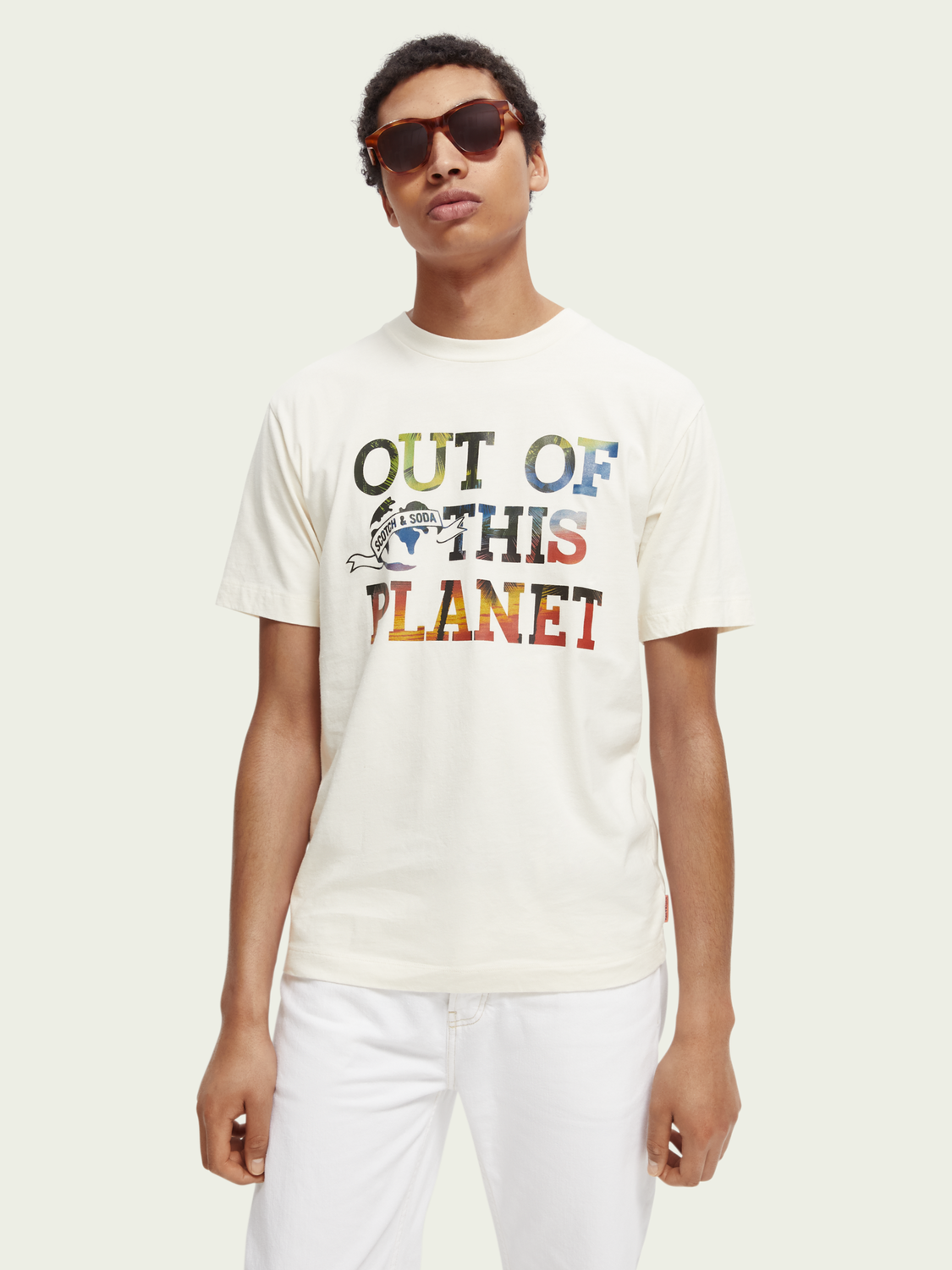 Garment-Dyed Graphic T-Shirt | Scotch And Soda Outlet