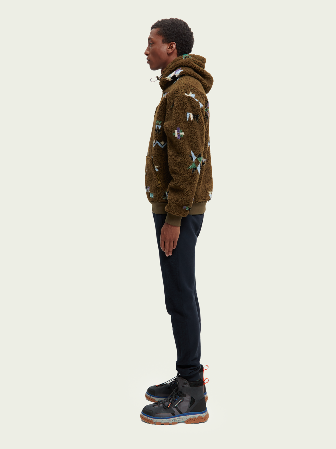 Printed Teddy Hoodie | Scotch And Soda Outlet